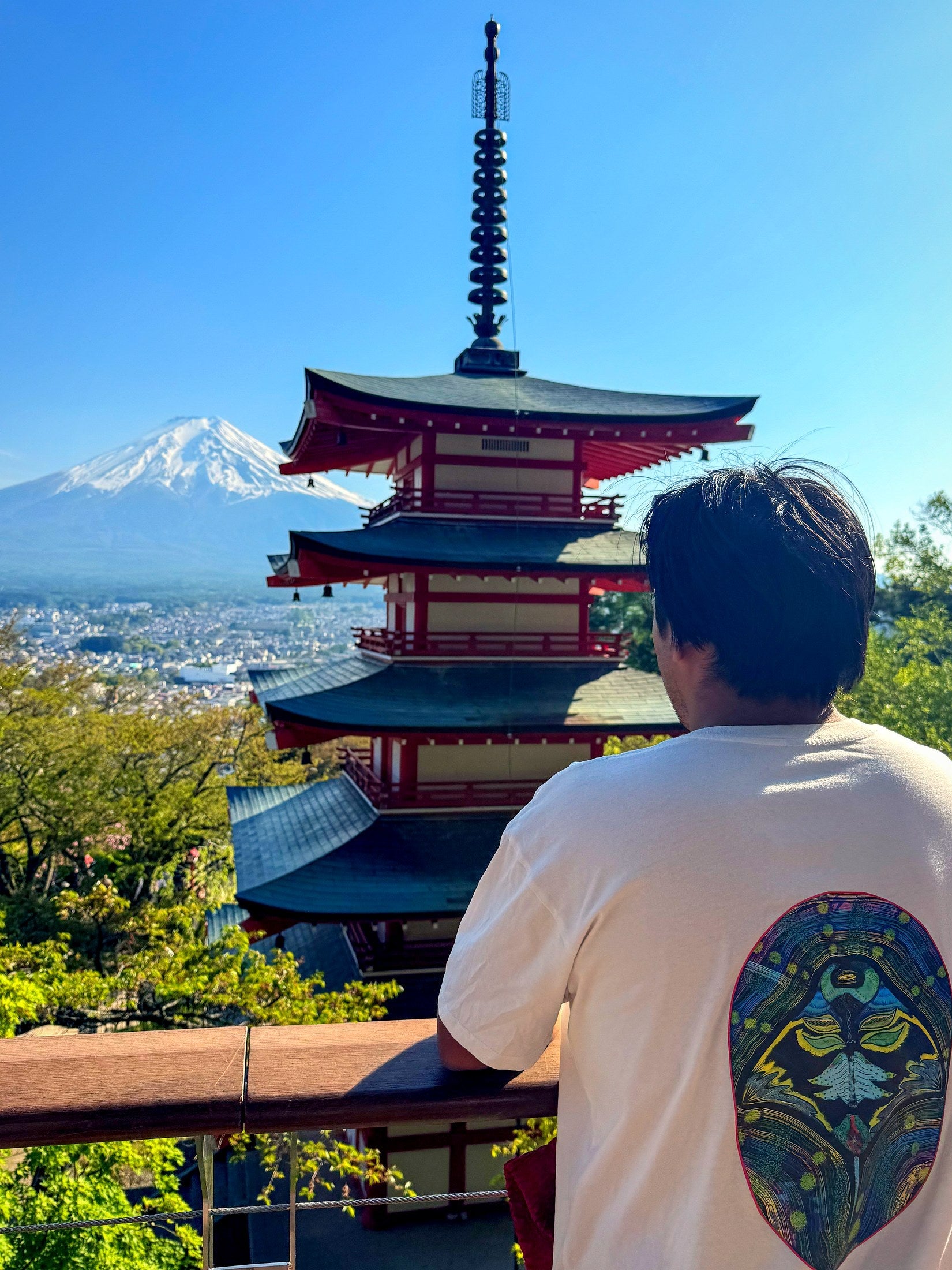 Best Sellers — Altiplano Manta Ray tee worn at Mount Fuji, Japan