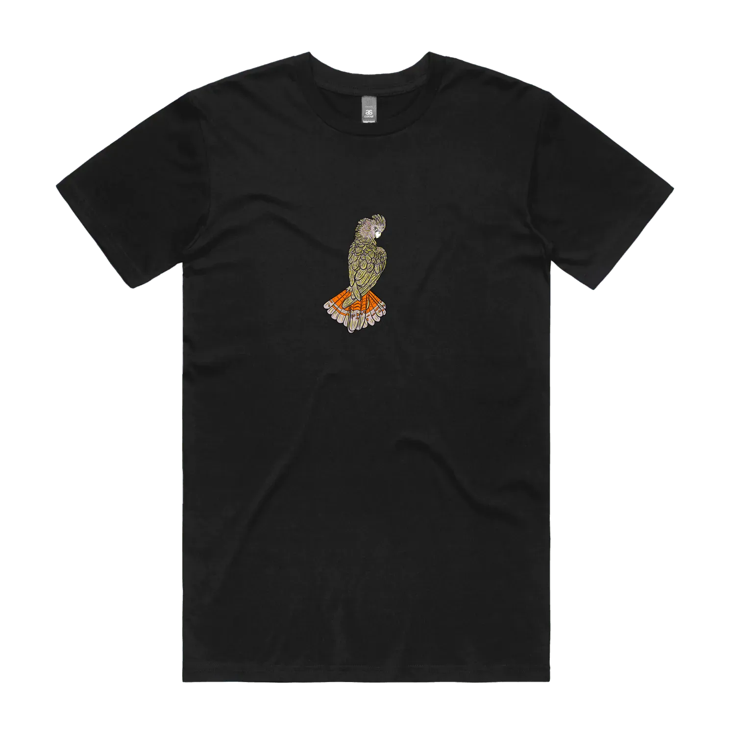 Black front flat lay