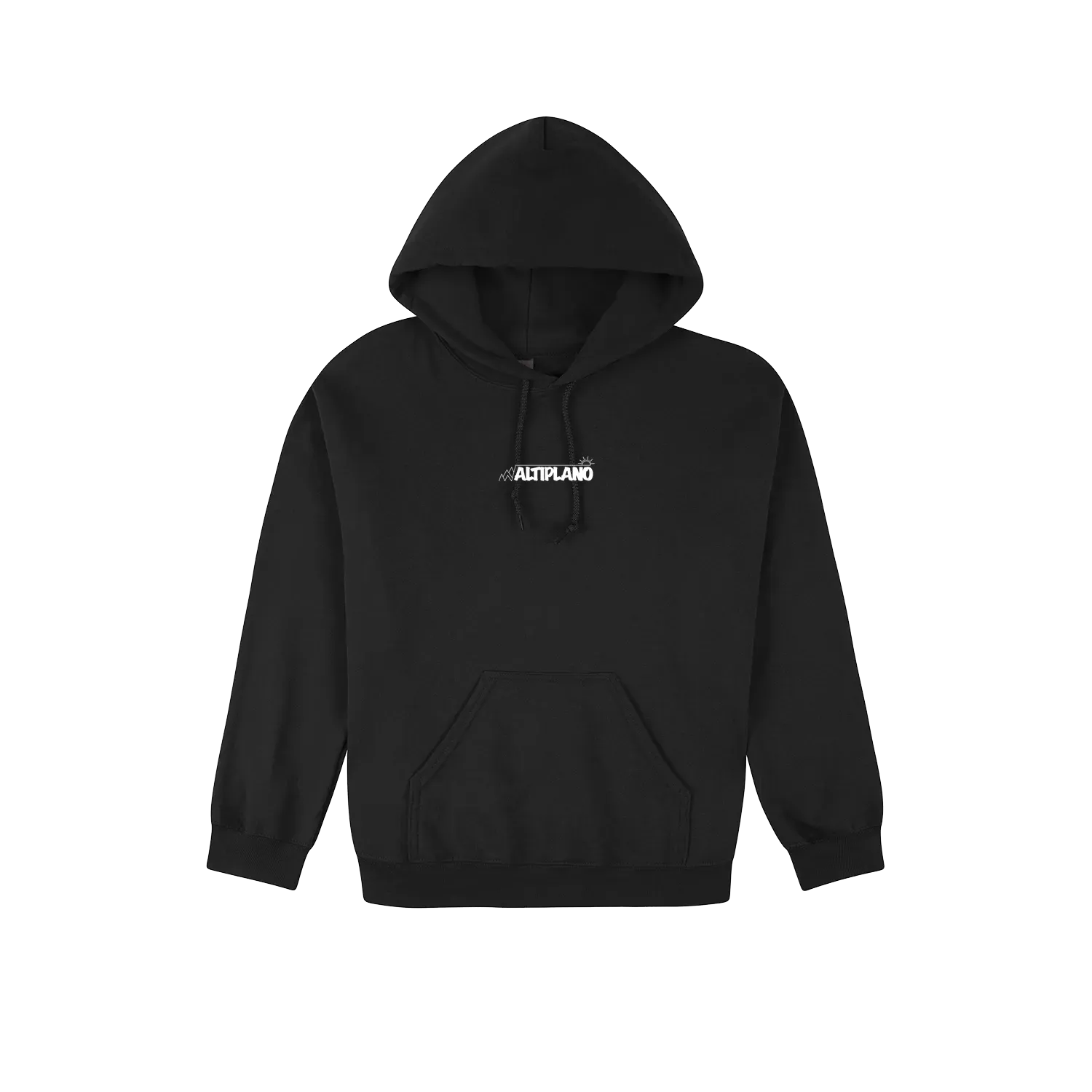 Black front flat lay