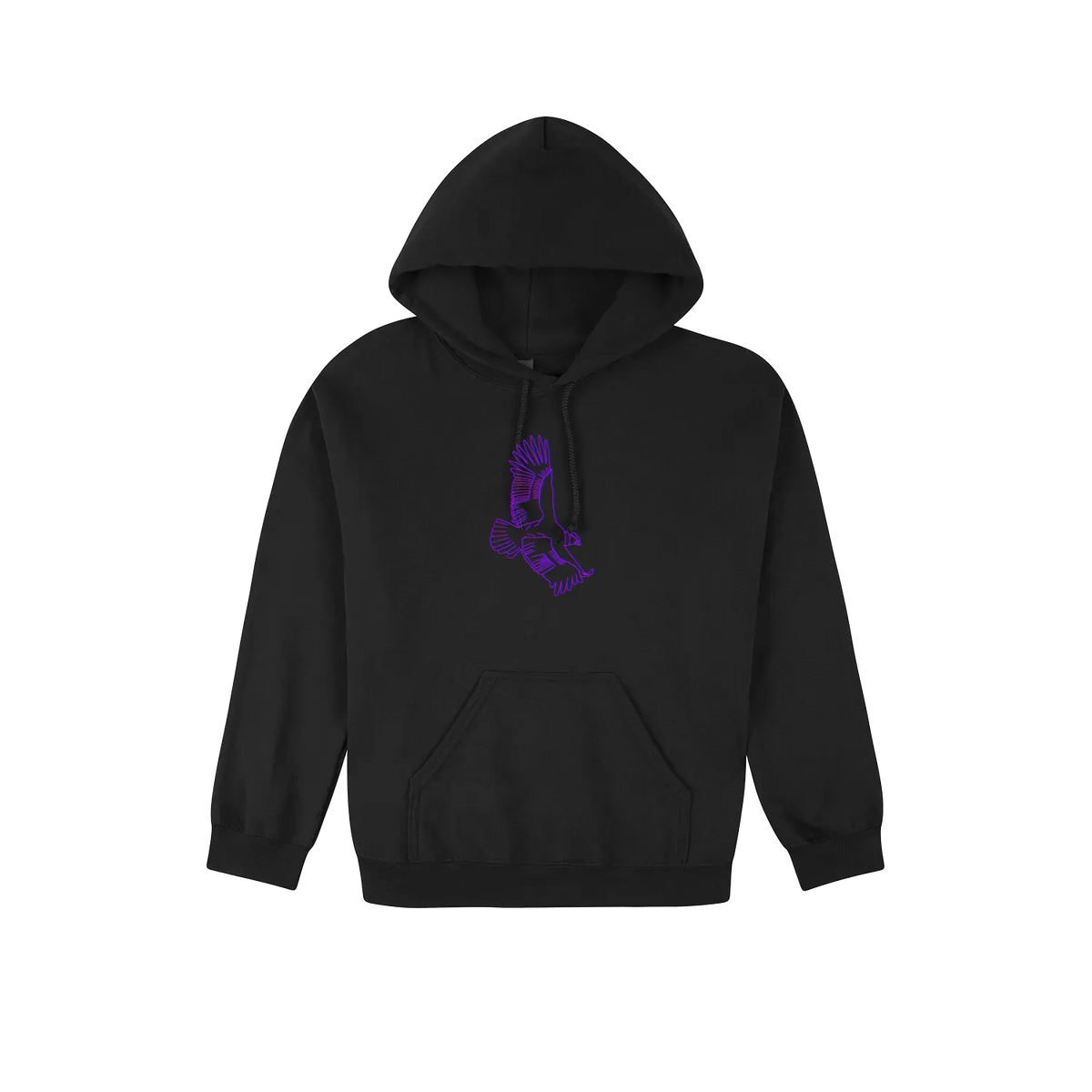 Altiplano Condor Glitch hoodie in Black - condor front print