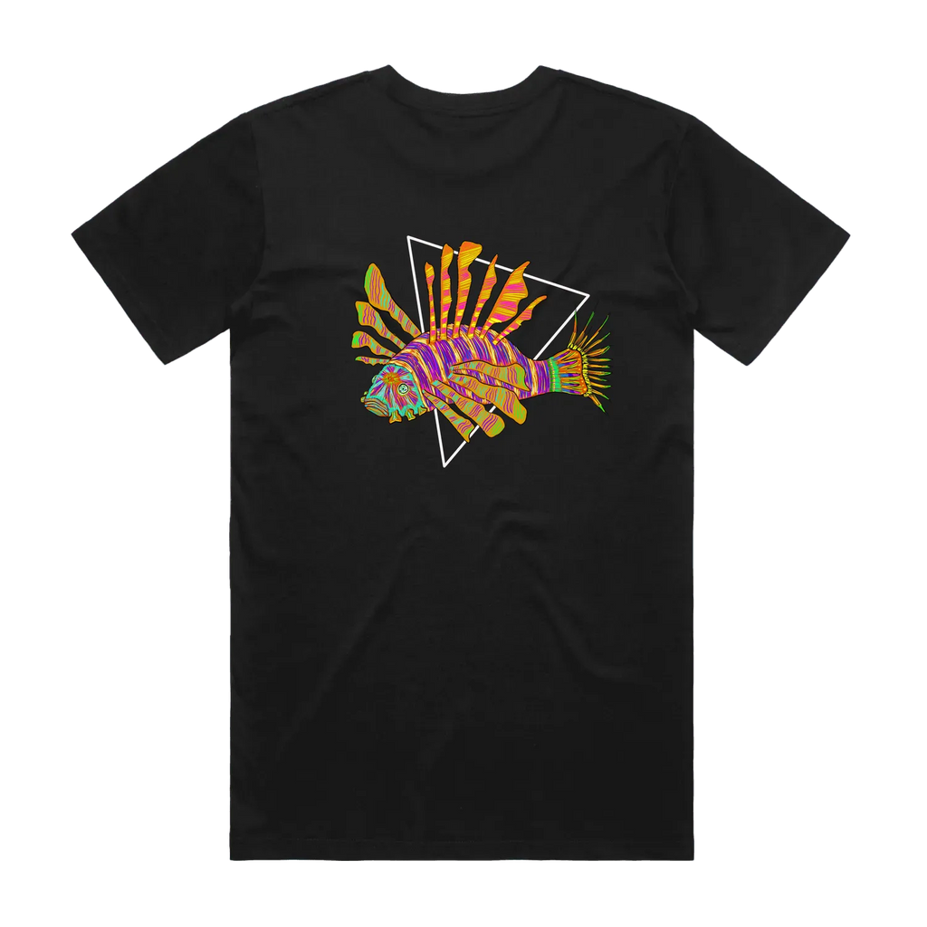 Altiplano Lion Fish graphic tee in Black - lionfish back print