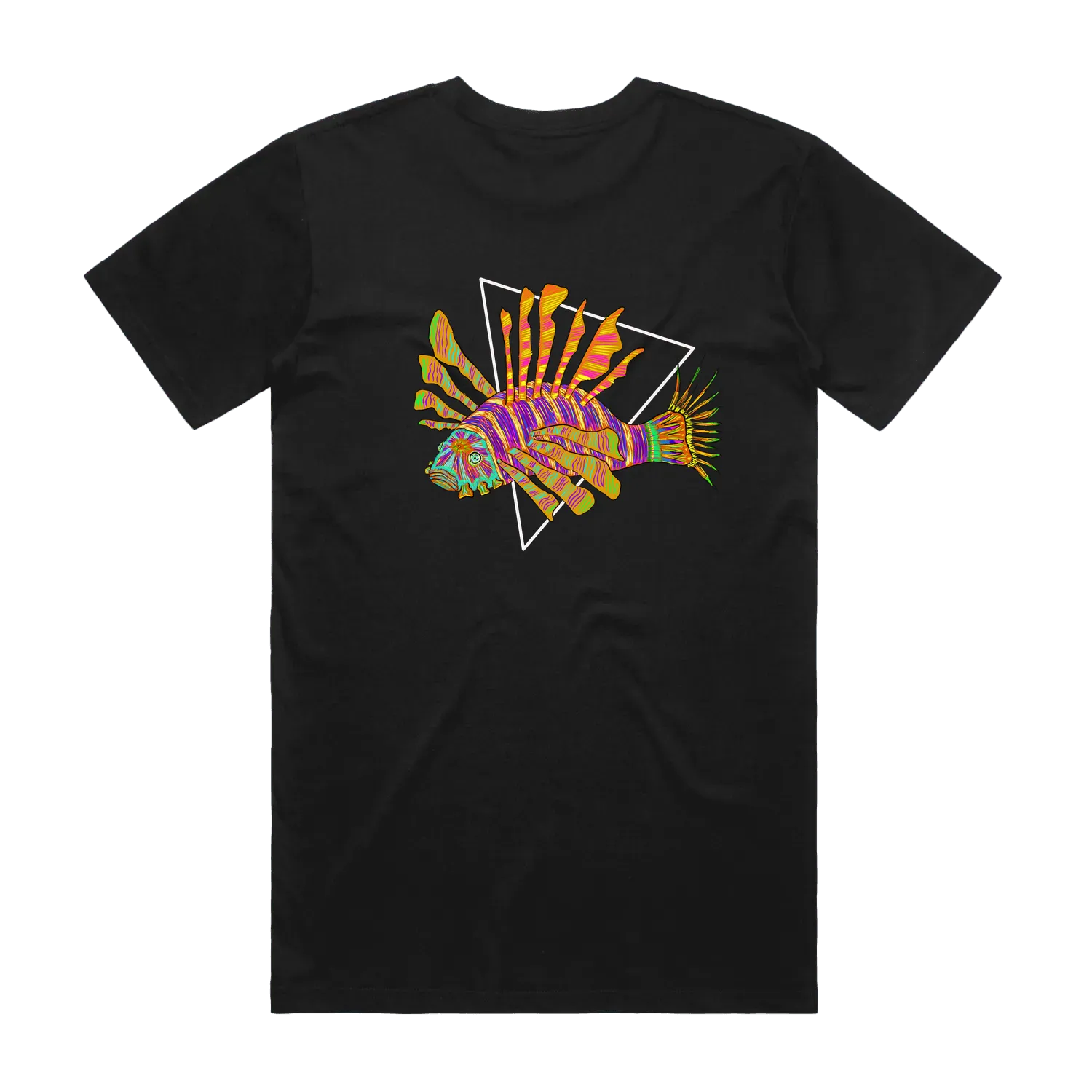 Altiplano Lion Fish graphic tee in Black - lionfish back print