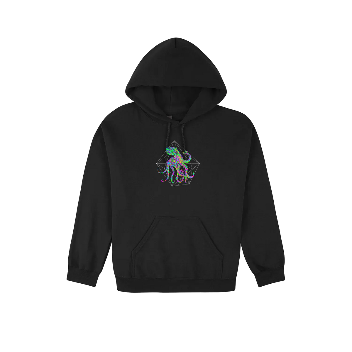 Altiplano Octopus Tide hoodie in Black - octopus front print