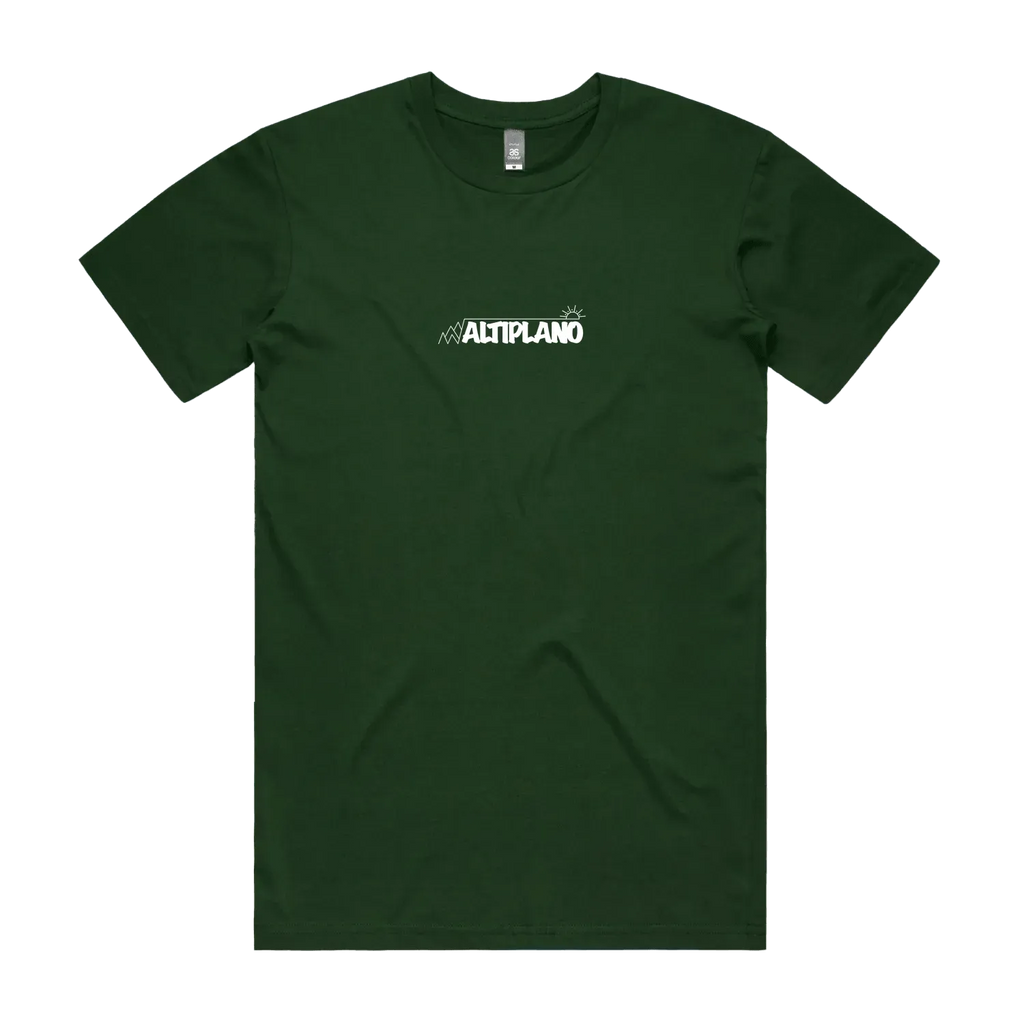 Altiplano Lion Fish graphic tee in Forest Green - front print