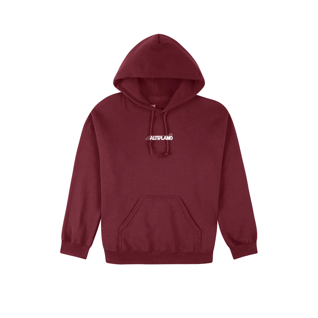Maroon front flat lay