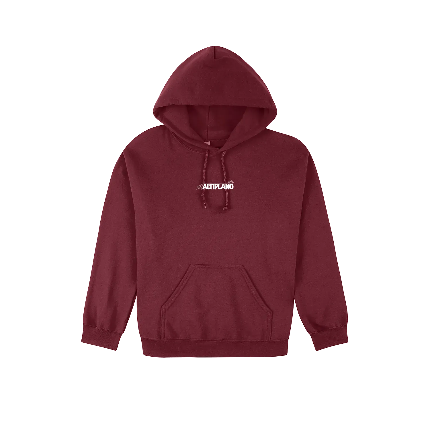 Maroon front flat lay