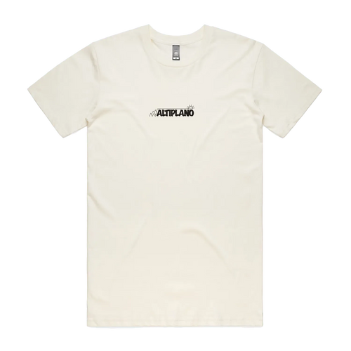 Altiplano Andes Llama graphic tee in Natural - front print