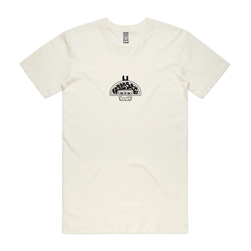Altiplano Ancestral God graphic tee in Natural — front print