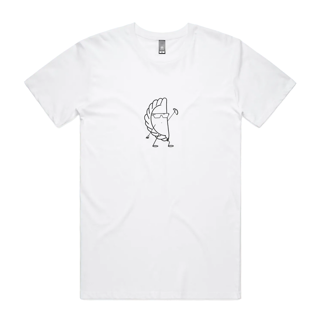 White front flat lay
