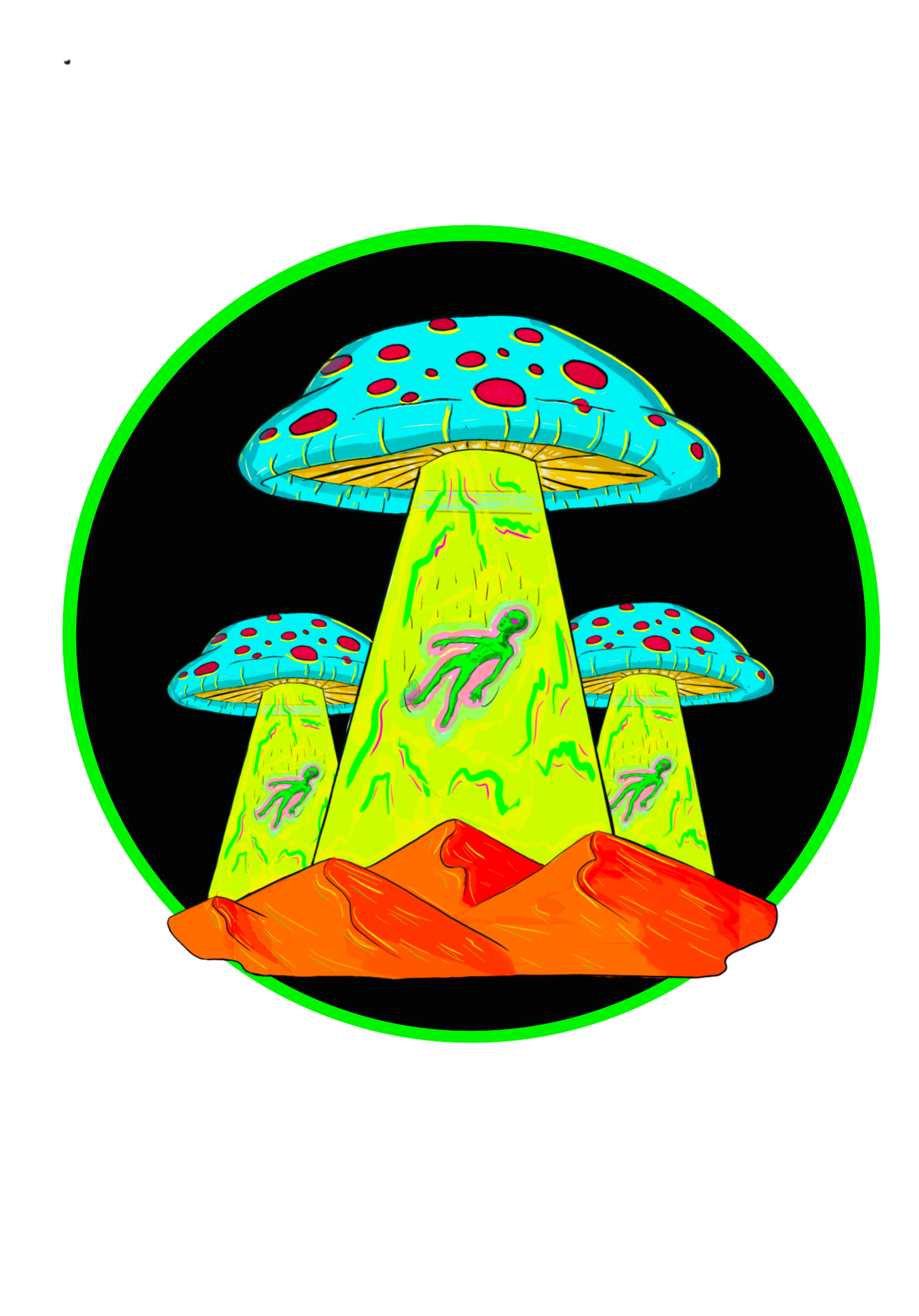 Altiplano Mushroom UFO design artwork